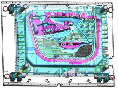 汽车前右门板注塑模具
